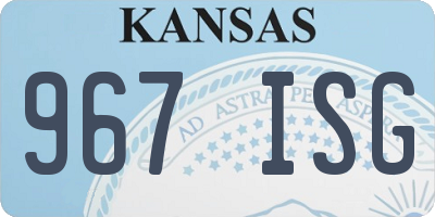 KS license plate 967ISG