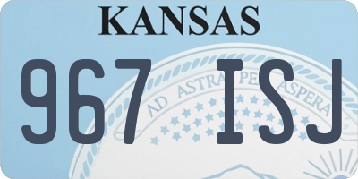 KS license plate 967ISJ