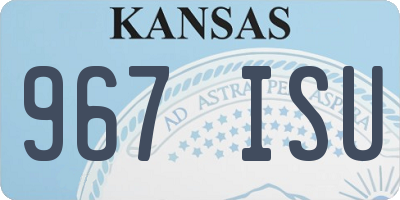 KS license plate 967ISU