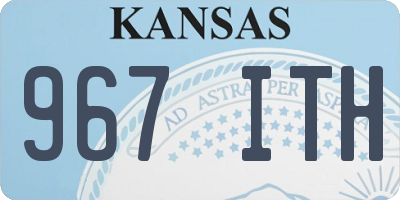 KS license plate 967ITH