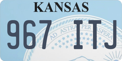 KS license plate 967ITJ