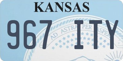 KS license plate 967ITY