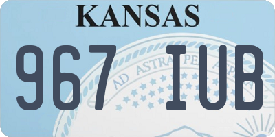 KS license plate 967IUB