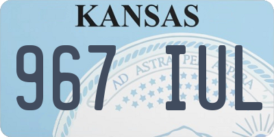 KS license plate 967IUL