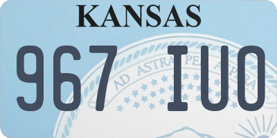 KS license plate 967IUO