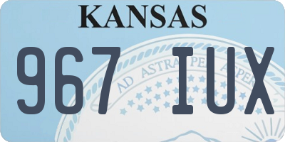 KS license plate 967IUX