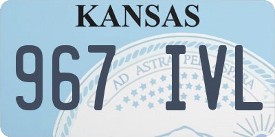 KS license plate 967IVL