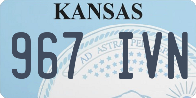 KS license plate 967IVN