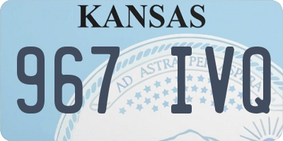 KS license plate 967IVQ
