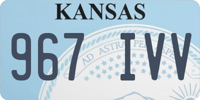 KS license plate 967IVV