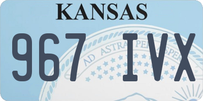 KS license plate 967IVX