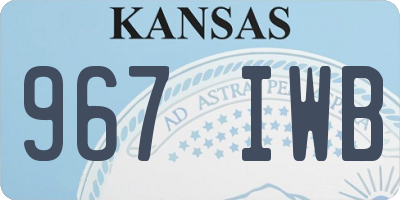 KS license plate 967IWB