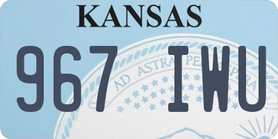 KS license plate 967IWU