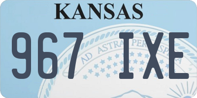 KS license plate 967IXE