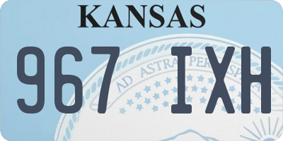 KS license plate 967IXH