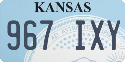KS license plate 967IXY
