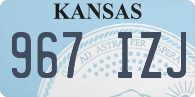 KS license plate 967IZJ