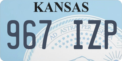 KS license plate 967IZP