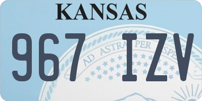 KS license plate 967IZV