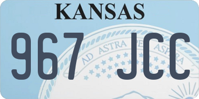 KS license plate 967JCC