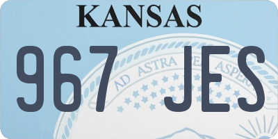 KS license plate 967JES