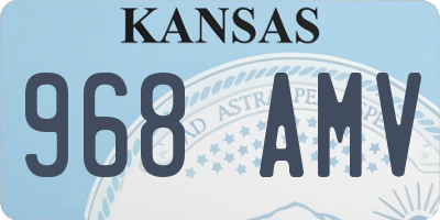 KS license plate 968AMV