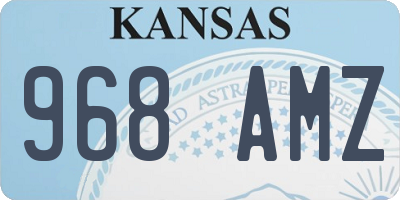 KS license plate 968AMZ
