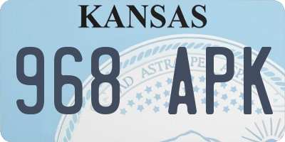 KS license plate 968APK