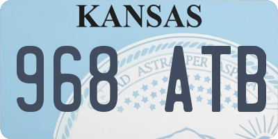 KS license plate 968ATB