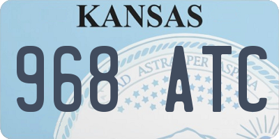 KS license plate 968ATC