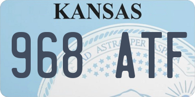 KS license plate 968ATF