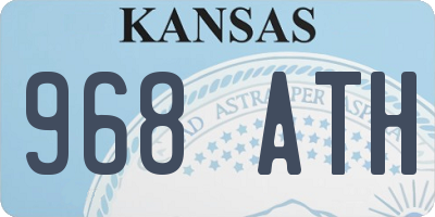 KS license plate 968ATH