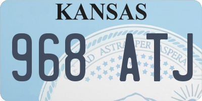 KS license plate 968ATJ