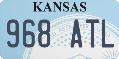 KS license plate 968ATL