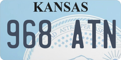 KS license plate 968ATN