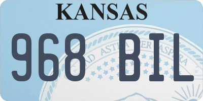 KS license plate 968BIL