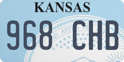 KS license plate 968CHB