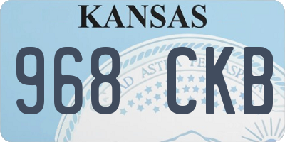 KS license plate 968CKB