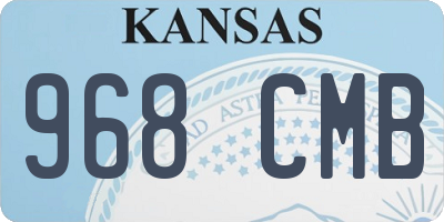 KS license plate 968CMB
