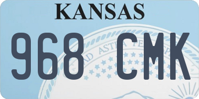 KS license plate 968CMK