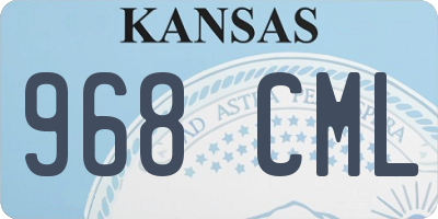 KS license plate 968CML