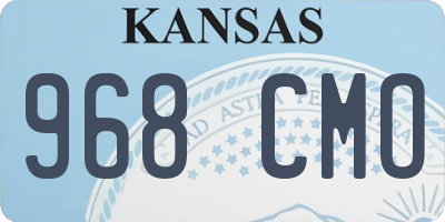 KS license plate 968CMO
