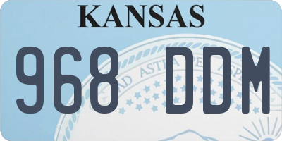 KS license plate 968DDM