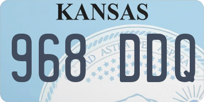 KS license plate 968DDQ