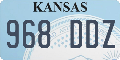 KS license plate 968DDZ