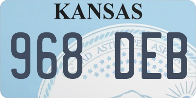 KS license plate 968DEB