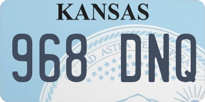 KS license plate 968DNQ