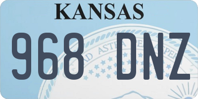 KS license plate 968DNZ