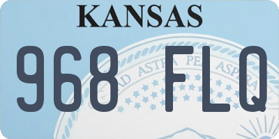 KS license plate 968FLQ