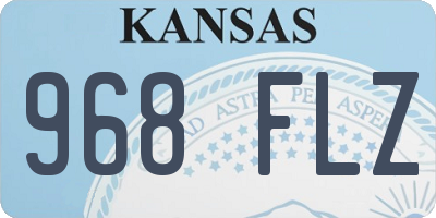 KS license plate 968FLZ